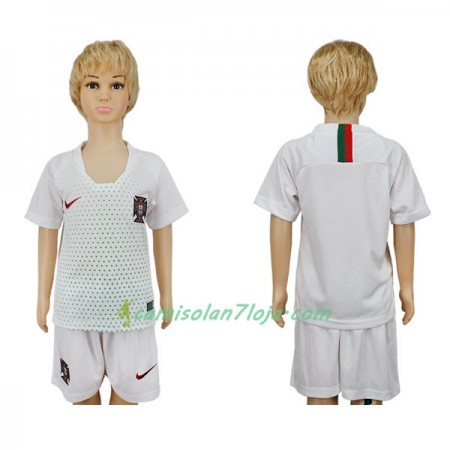 Camisola Portugal Criança 2º Equipamento Mundial 2018 Manga Curta